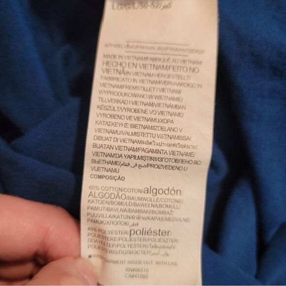 Under Armour Heat Gear Loose Tee Blue Size Large - Picture 5 of 9